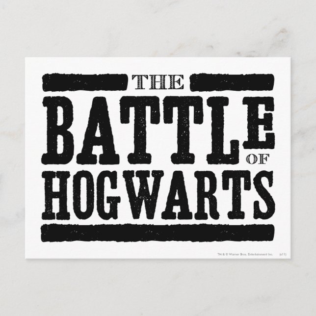 Harry Potter Spell | The Battle of Hogwarts Postcard (Front)