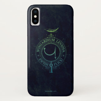 Harry Potter Spell | Wingardium Leviosa Graphic iPhone X Case