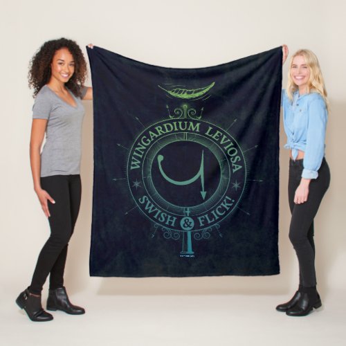 Harry Potter Spell  Wingardium Leviosa Graphic Fleece Blanket