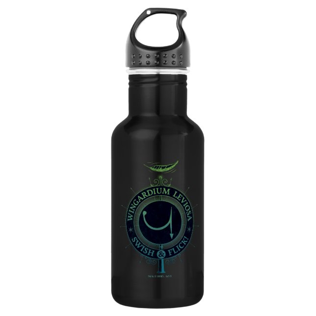 Harry Potter Spell | Wingardium Leviosa Graphic Stainless Steel Water Bottle (Front)