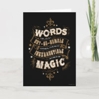Harry Potter Spell | Words Are Our Most Inexhausti Card