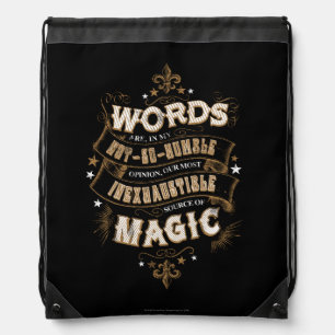 Harry Potter Spell Words Are Our Most Inexhausti Drawstring Bag