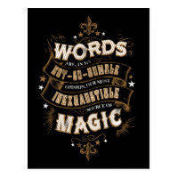 Harry Potter Spell | Words Are Our Most Inexhausti Postcard