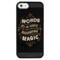 Harry Potter Spell | Words Are Our Most Inexhausti Clear iPhone SE/5/5s Case