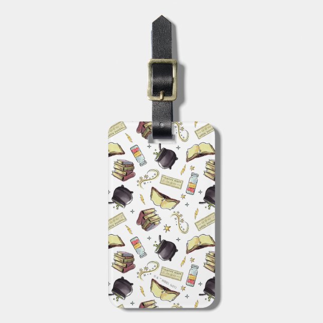 HARRY POTTER™ Spells & Books Pattern Luggage Tag (Front Vertical)