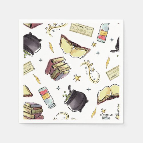 HARRY POTTER Spells  Books Pattern Napkins