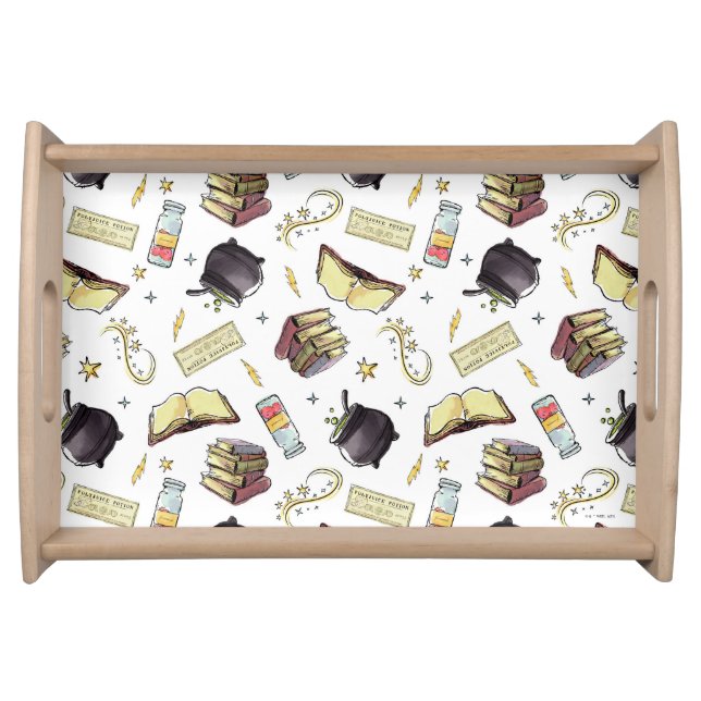 HARRY POTTER™ Spells & Books Pattern Serving Tray (Front)