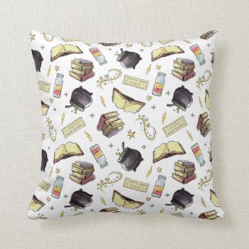 Harry Potter™ Spells & Books Pattern Throw Pillow by harrypotter at Zazzle