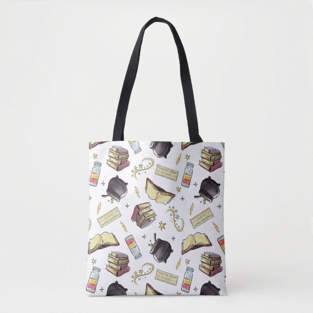HARRY POTTER™ Spells & Books Pattern Tote Bag (Front)