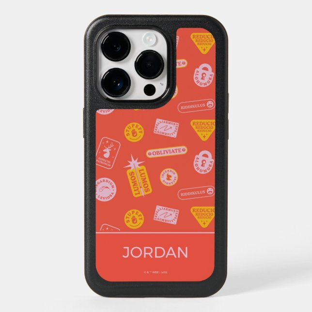 HARRY POTTER™ | Spells Pattern Otterbox iPhone Case (Back)