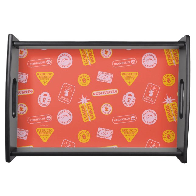 HARRY POTTER™ | Spells Pattern Serving Tray (Front)