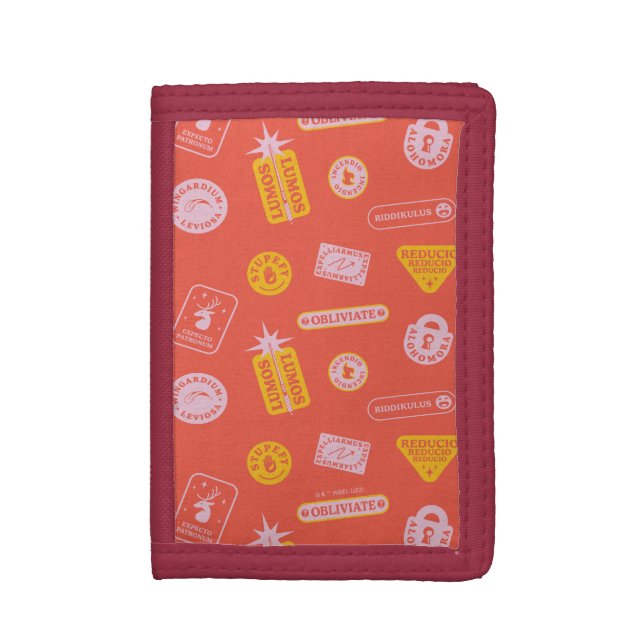 HARRY POTTER™ | Spells Pattern Trifold Wallet (Front Vertical)