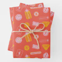 GRAPHICS & MORE Harry Potter Button Pattern Gift Wrap Wrapping Paper Rolls