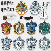 Harry Potter Vinyl Sticker Set 9 Stickers Included 