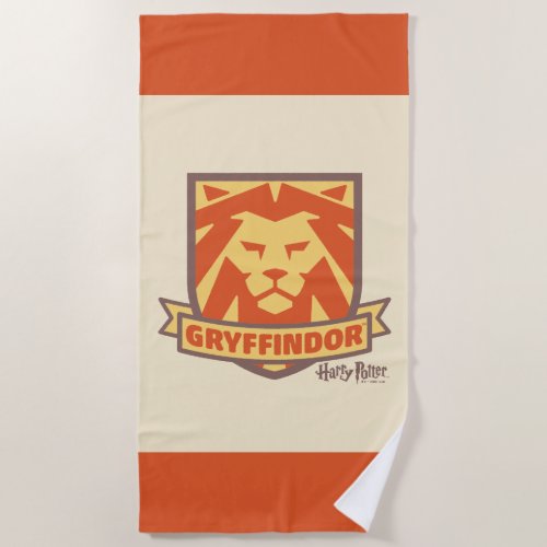 HARRY POTTER  Summer Magic GRYFFINDOR Crest Beach Towel