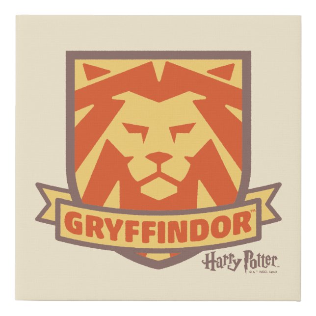 HARRY POTTER™ | Summer Magic GRYFFINDOR™ Crest Faux Canvas Print (Front)