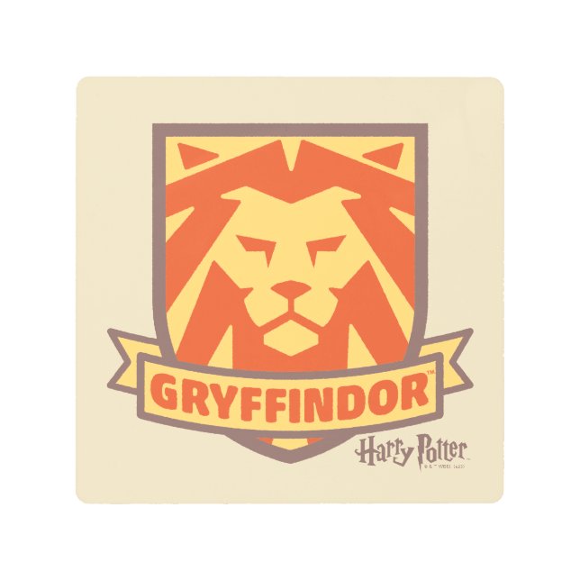 HARRY POTTER™ | Summer Magic GRYFFINDOR™ Crest Metal Print (Front)