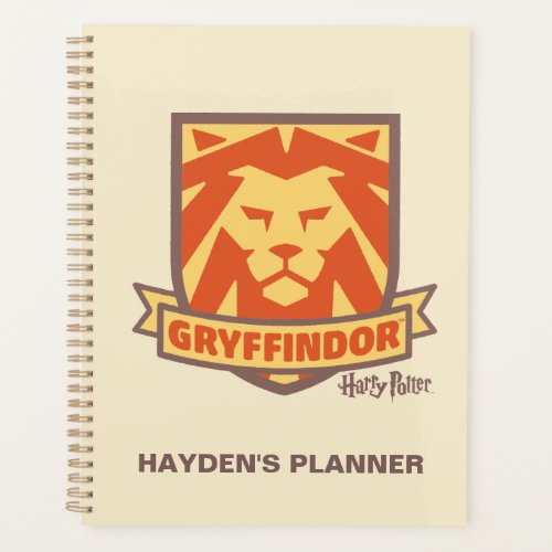 HARRY POTTER  Summer Magic GRYFFINDOR Crest Planner