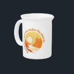 HARRY POTTER™ | Summer Magic HOGWARTS™ Castle Beverage Pitcher<br><div class="desc">Check out this stylized vintage graphic of HOGWARTS™ Castle at sunset,  featuring the words: "Summer's got me under its charm"!</div>