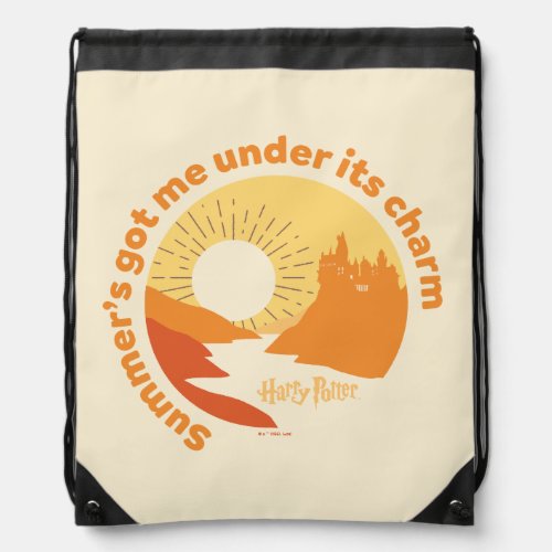 HARRY POTTER  Summer Magic HOGWARTS Castle Drawstring Bag