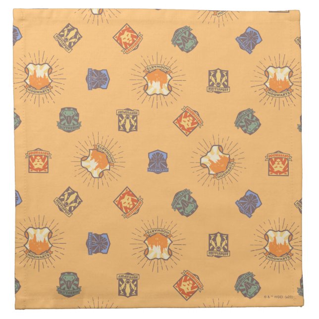 HARRY POTTER™ | Summer Magic HOGWARTS™ Pattern Cloth Napkin (Front)