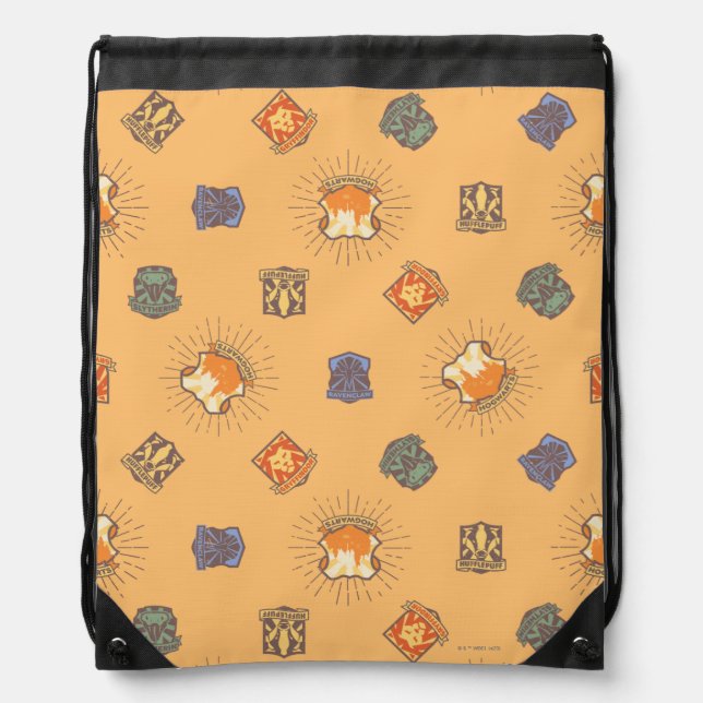 HARRY POTTER™ | Summer Magic HOGWARTS™ Pattern Drawstring Bag (Front)