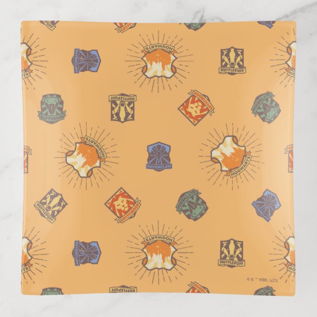 HARRY POTTER™ | Summer Magic HOGWARTS™ Pattern Trinket Tray (Front)