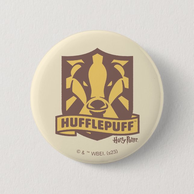 HARRY POTTER™ | Summer Magic HUFFLEPUFF™ Crest Button (Front)