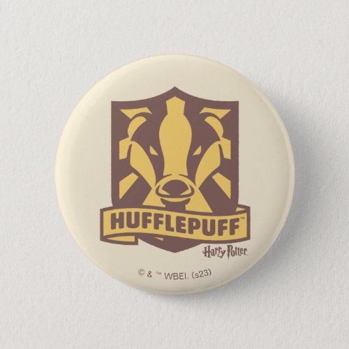 HARRY POTTER  Summer Magic HUFFLEPUFF Crest Button