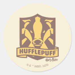 HARRY POTTER™ Summer Magic HUFFLEPUFF™ Crest Classic Round Sticker