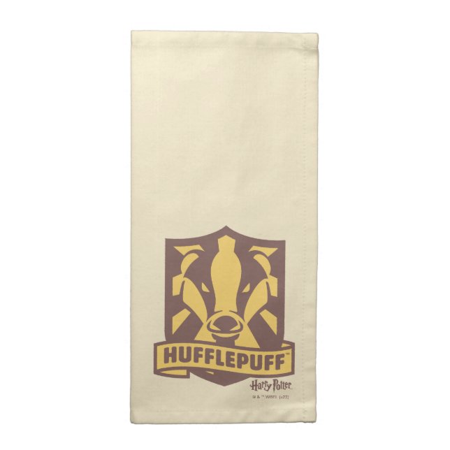 HARRY POTTER™ | Summer Magic HUFFLEPUFF™ Crest Cloth Napkin (Half Fold)