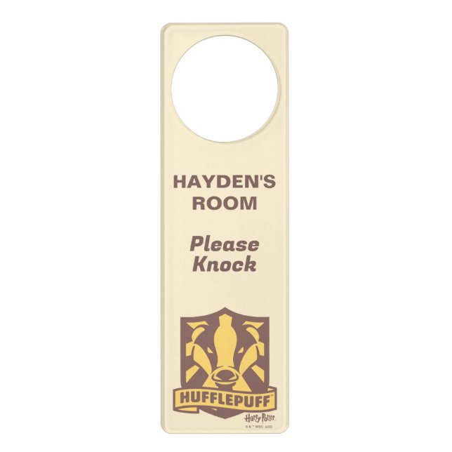 HARRY POTTER™ | Summer Magic HUFFLEPUFF™ Crest Door Hanger (Front)