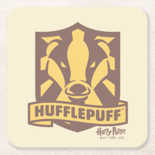 HARRY POTTER™   Summer Magic HUFFLEPUFF™ Crest Square Paper Coaster