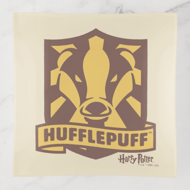 HARRY POTTER™ | Summer Magic HUFFLEPUFF™ Crest Trinket Tray (Front)