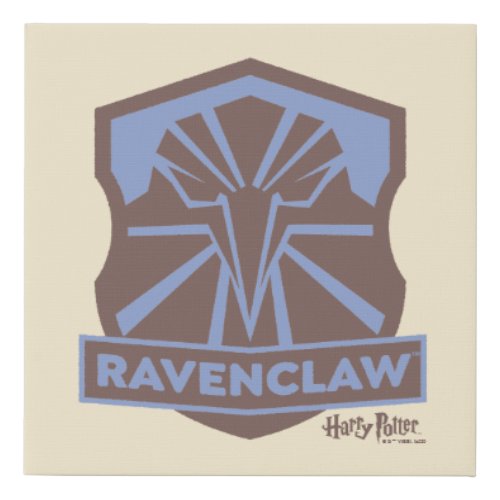 HARRY POTTER  Summer Magic RAVENCLAW Crest Faux Canvas Print