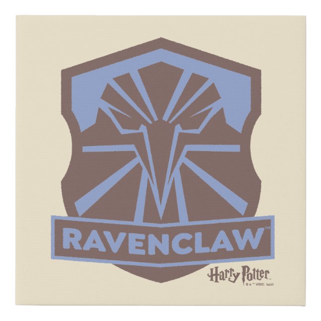 HARRY POTTER™ | Summer Magic RAVENCLAW™ Crest Faux Canvas Print (Front)