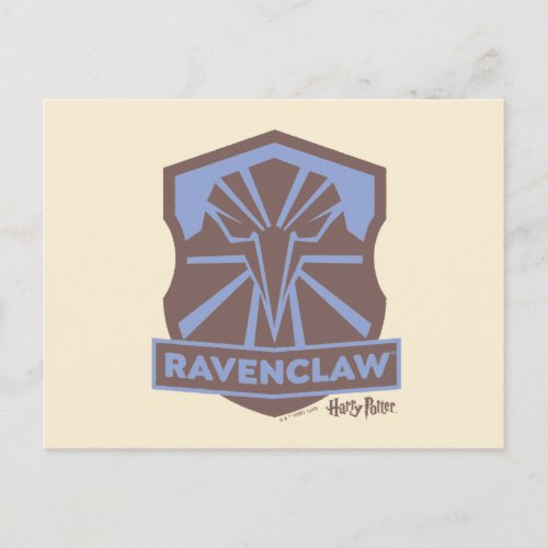 HARRY POTTER  Summer Magic RAVENCLAW Crest Postcard