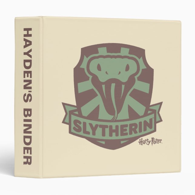 HARRY POTTER™ | Summer Magic SLYTHERIN™ Crest 3 Ring Binder (Front/Spine)