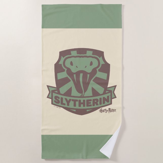 HARRY POTTER™ | Summer Magic SLYTHERIN™ Crest Beach Towel (Front)