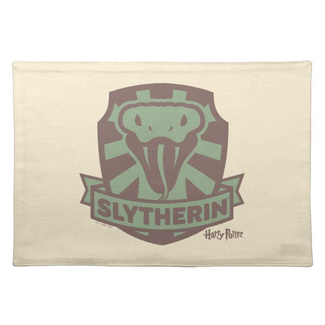 HARRY POTTER™ | Summer Magic SLYTHERIN™ Crest Cloth Placemat (Front)