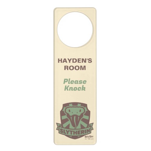 HARRY POTTER  Summer Magic SLYTHERIN Crest Door Hanger