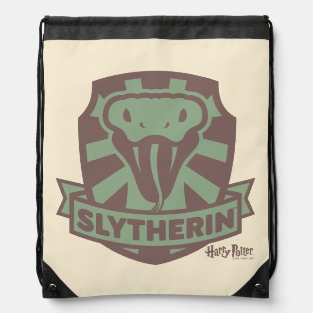 HARRY POTTER™ | Summer Magic SLYTHERIN™ Crest Drawstring Bag (Front)