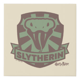 HARRY POTTER™   Summer Magic SLYTHERIN™ Crest Faux Canvas Print