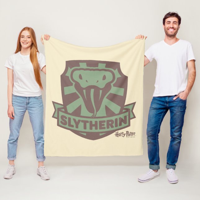HARRY POTTER™ | Summer Magic SLYTHERIN™ Crest Fleece Blanket (In Situ)
