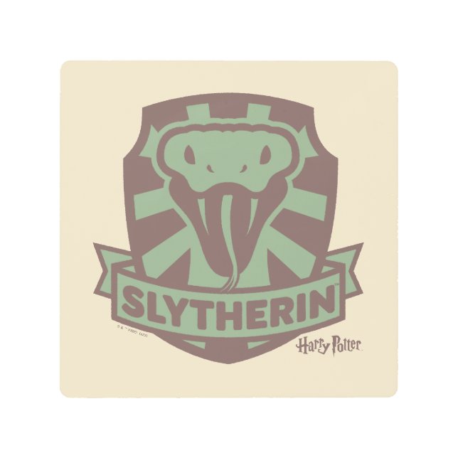 HARRY POTTER™ | Summer Magic SLYTHERIN™ Crest Metal Print (Front)