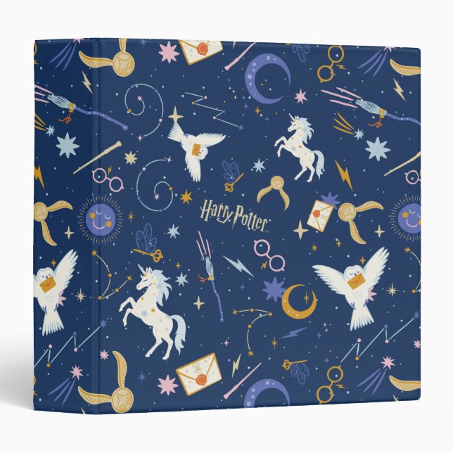 HARRY POTTER™ Summer Solstice Icon Pattern 3 Ring Binder (Front/Spine)
