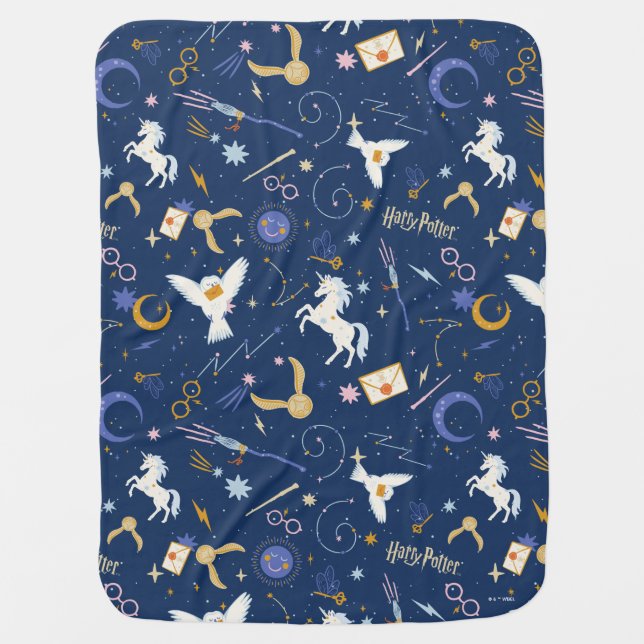 HARRY POTTER™ Summer Solstice Icon Pattern Baby Blanket (Front)