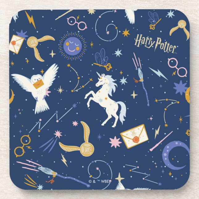 HARRY POTTER™ Summer Solstice Icon Pattern Beverage Coaster (Front)