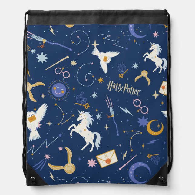 HARRY POTTER™ Summer Solstice Icon Pattern Drawstring Bag (Front)
