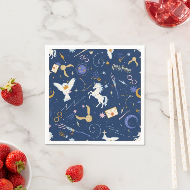 HARRY POTTER™ Summer Solstice Icon Pattern Napkins (Insitu)